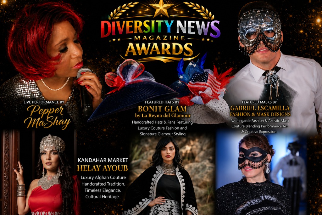 Bonit Glam, Gabriel Escamilla and Kandahar Market by Helay Ayoub Announced as Featured Designers at 1st Annual Diversity News Magazine Awards 2026