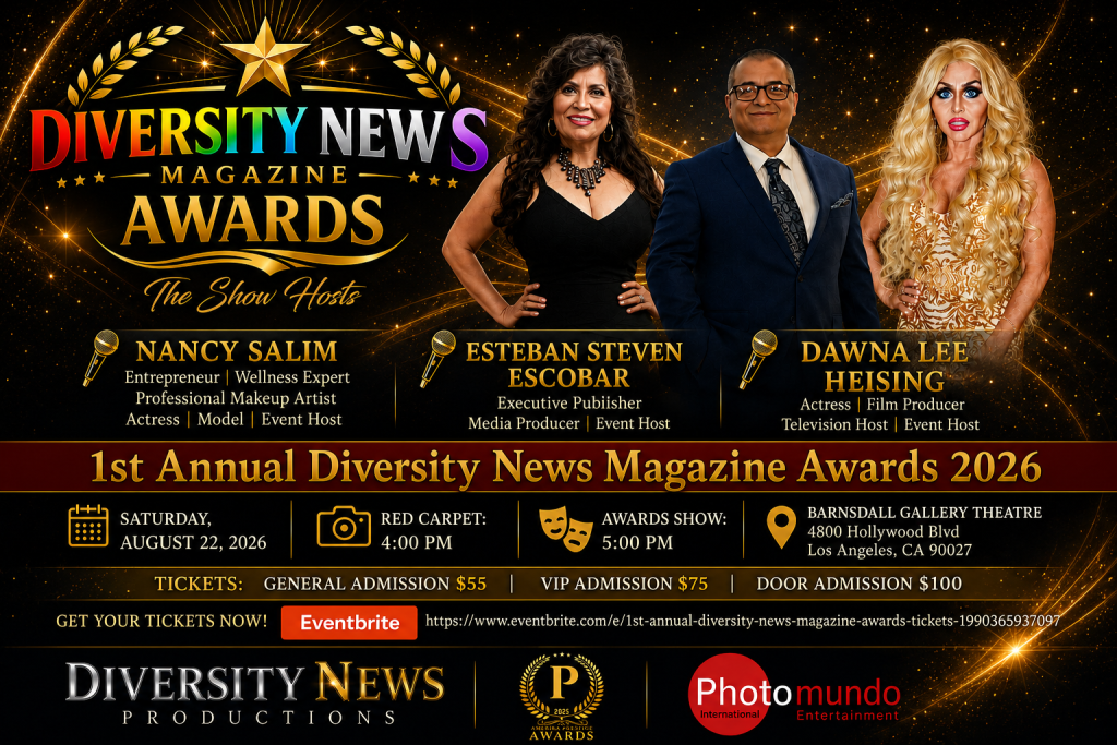 Diversity News Magazine Awards Announces Official Show Hosts for 2026