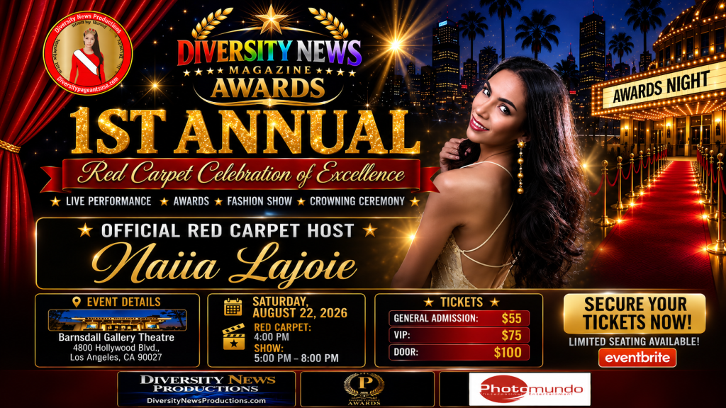 Diversity News Magazine Awards 2026 Announces Naiia Lajoie as Official Red Carpet Host