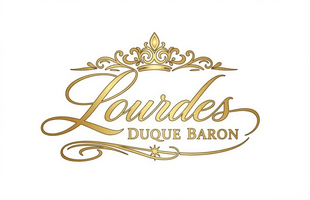 LOURDES DUQUE BARON LOGO GOLD DARK